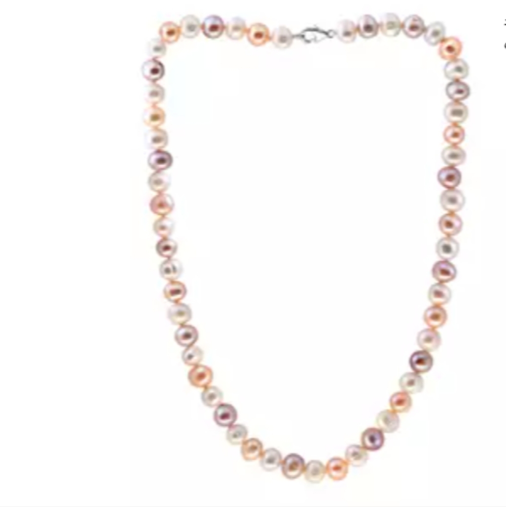 Effy Pastel Multicolor Pearl Necklace in Pink, Cream, Lavender and Peach